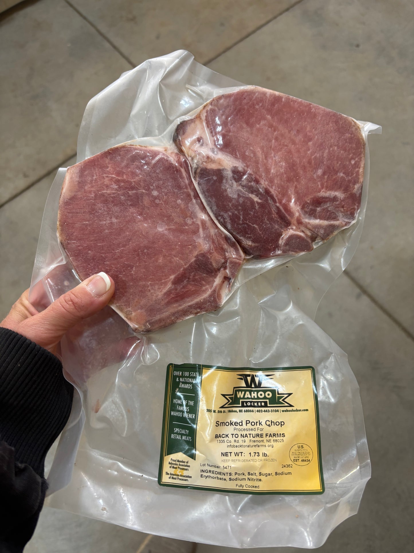 Smoked Pork Chops - Bone In - 2 Pack